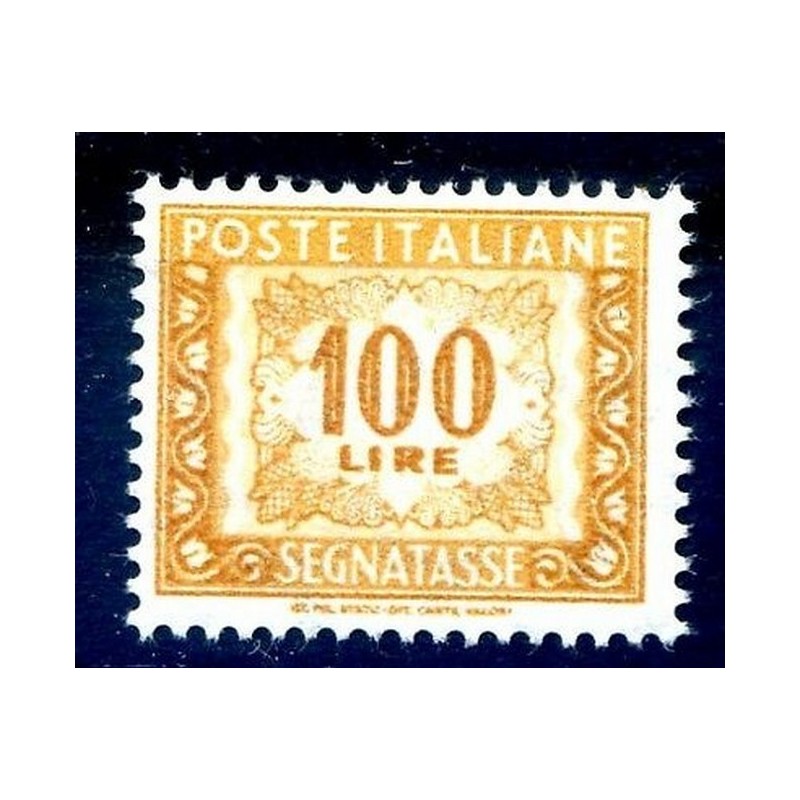 ITALIA 1976 - SEGNATASSE 100  LIRE -  INCHIOSTRO FLUORESCENTE  **