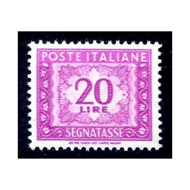 ITALIA 1976 - SEGNATASSE 20 LIRE -  INCHIOSTRO FLUORESCENTE  **