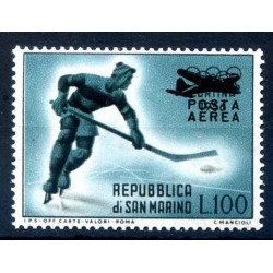SAN MARINO 1956 - GIOCHI DI CORTINA POSTA AEREA NUOVO **