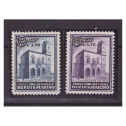 SAN MARINO 1934 -  PALAZZETTO SOPRASTAMPATO  CERT. CAFFAZ  SERIE   NUOVA    **