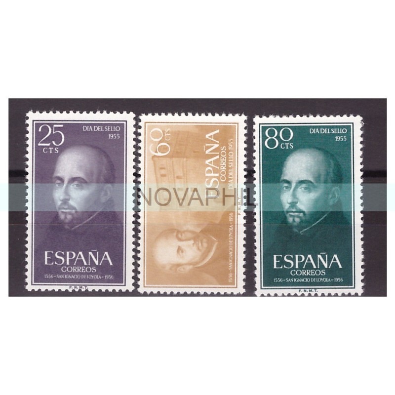 SPAGNA 1955  -  GIORNATA DEL FRANCOBOLLO   -   SERIE NUOVA  **