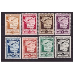 SAN MARINO 1943 - VENTENNALE NON EMESSI POSTA AEREA SERIE NUOVA ** CERT