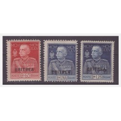 ERITREA 1925 -  GIUBILEO DEL RE  SERIE    NUOVA **