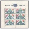 SAN MARINO 1952 - FOGLIETTO GIORNATA FILATELICA  FIORI    NUOVO **