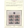 SAN MARINO 1952 - FOGLIETTO GIORNATA FILATELICA  FIORI    NUOVO **
