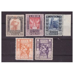 LIBIA 1931 - PITTORICA   5  VALORI  SF  SERIE      NUOVA   ** LUSSO