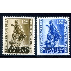 ITALIA 1953 - AGRICOLTURA   SERIE NUOVA  **