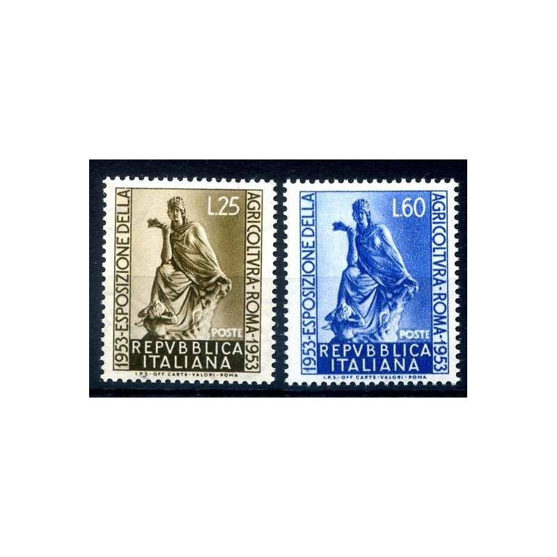 ITALIA 1953 - AGRICOLTURA   SERIE NUOVA  **