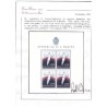 SAN MARINO 1954 - FOGLIETTO GINNASTA   NUOVO **  CERT