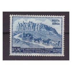 SAN MARINO 1950 -  POSTA  AEREA UPU    200 LIRE     NUOVO  **
