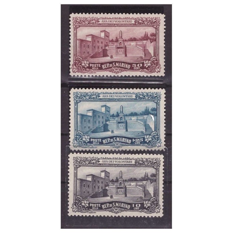SAN MARINO 1927 -  ARA DEI VOLONTARI   SERIE    NUOVA  **