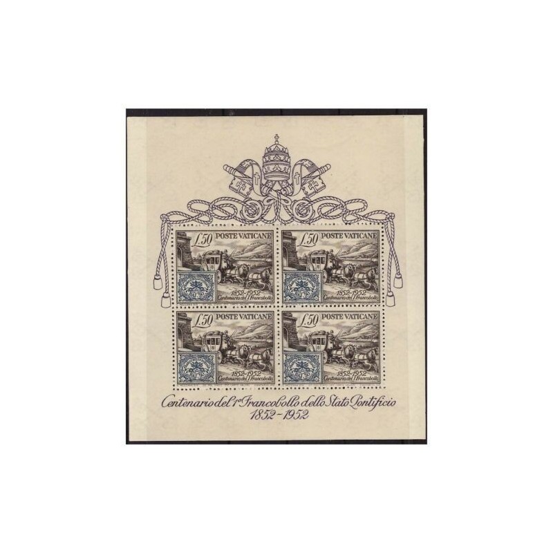 VATICANO 1952 foglietto Centenario ** SPL