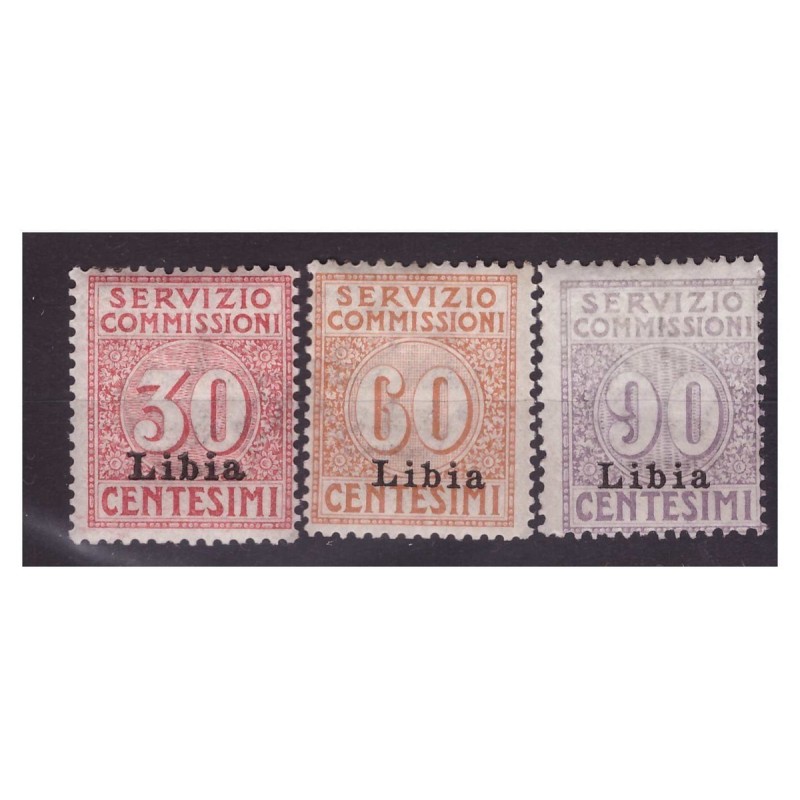 LIBIA  1915  -  SERVIZIO COMMISSIONI   SERIE  NUOVA   **