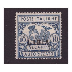 LIBIA  1929  -  RECAPITO AUTORIZZATO   NUOVO   **