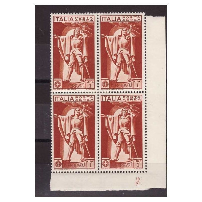 REGNO 1930 -  FERRUCCI POSTA AEREA    1 LIRA  NUMERO DI TAVOLA    NUOVO  *