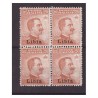 LIBIA  1916  -  MICHETTI -   20  CENTESIMI   NUOVO ** QUARTINA
