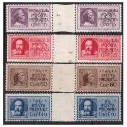 POSTA PNEUMATICA - GALILEO E DANTE, SERIE NUOVA ** CON INTERSPAZI DI GRUPPO