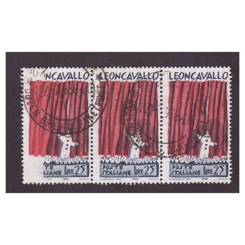 ITALIA  1958  -  LEONCAVALLO  STAMPA  INCOMPLETA