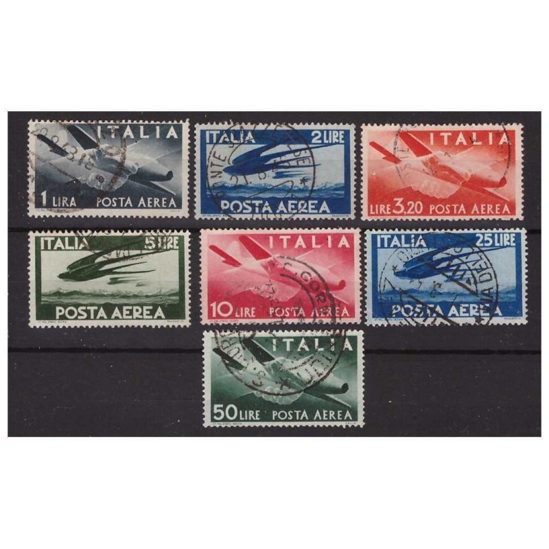 ITALIA 1945/6  Posta Aerea Democratica ruota Serie usata