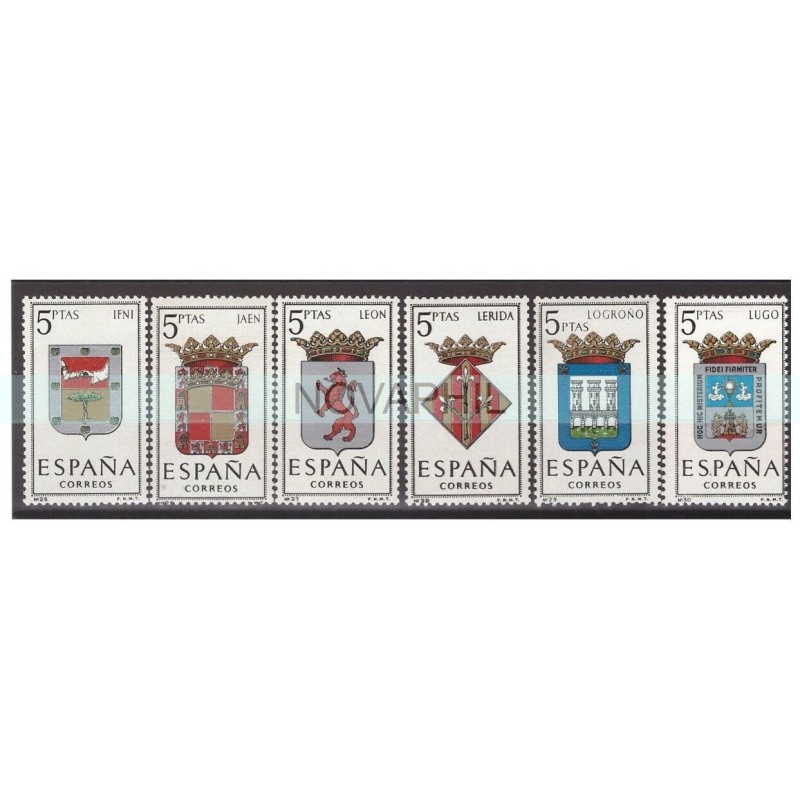 SPAGNA 1964  -  STEMMI QUINTA  EMISSIONE  -   SERIE NUOVA  **