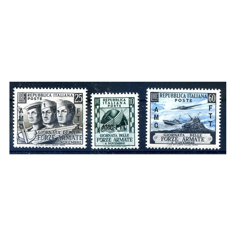 TRIESTE A - 1952 FORZE ARMATE SERIE NUOVA **