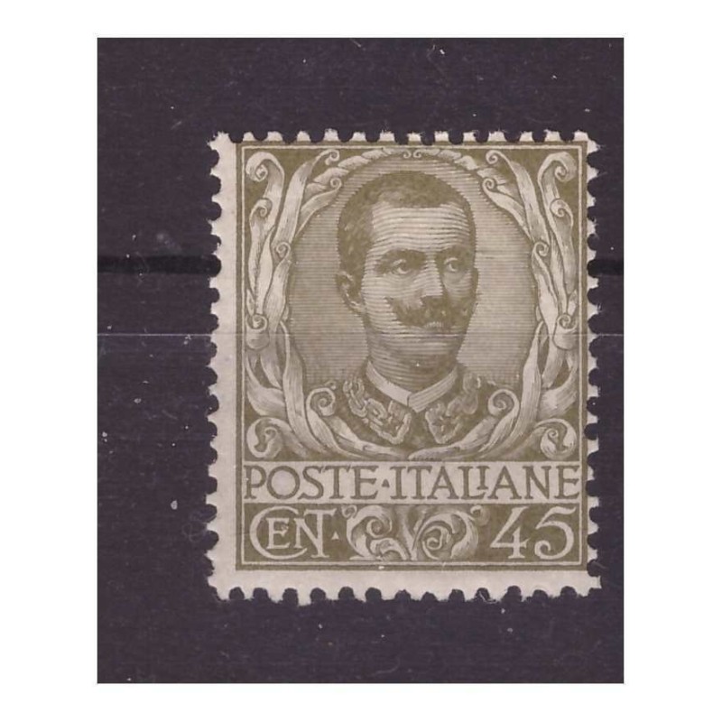 REGNO 1901  -  FLOREALE  CENTESIMI 45    NUOVO  **