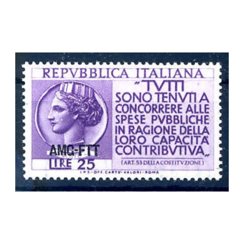 TRIESTE A - 1954  REDDITO    NUOVO **
