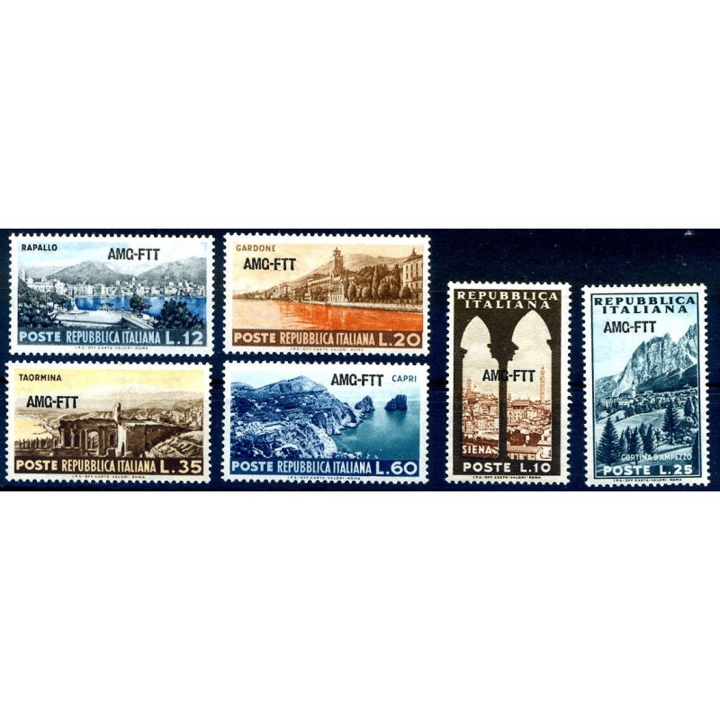 TRIESTE A - 1954 TURISTICA SERIE NUOVA **