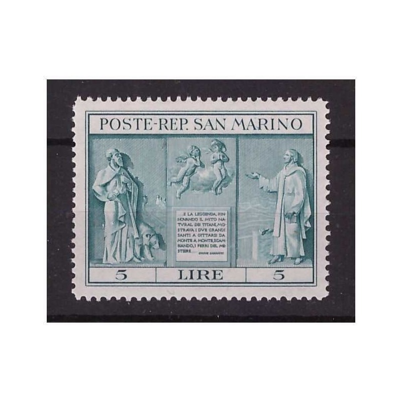 SAN MARINO - 1937   INDIPENDENZA   NUOVO **