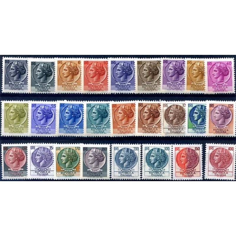 ITALIA TURRITA -  SIRACUSANA SERIE COMPLETA NUOVA **