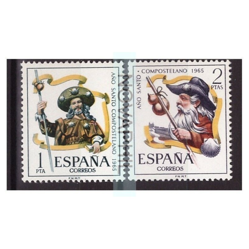 SPAGNA 1965  - ANNO SANTO CAMPOSTELANO -   SERIE NUOVA  **