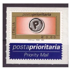 ITALIA 2004 - POSTA PRIORITARIA  0,60   CENTRO IN SERIGRAFIA