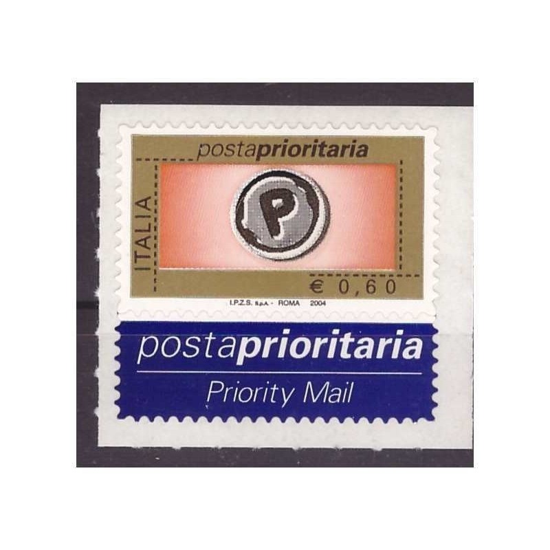 ITALIA 2004 - POSTA PRIORITARIA  0,60   CENTRO IN SERIGRAFIA