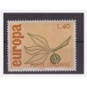 1965 - EUROPA LIRE 40 VARIETA' VERDE SPOSTATO - Nuovo **