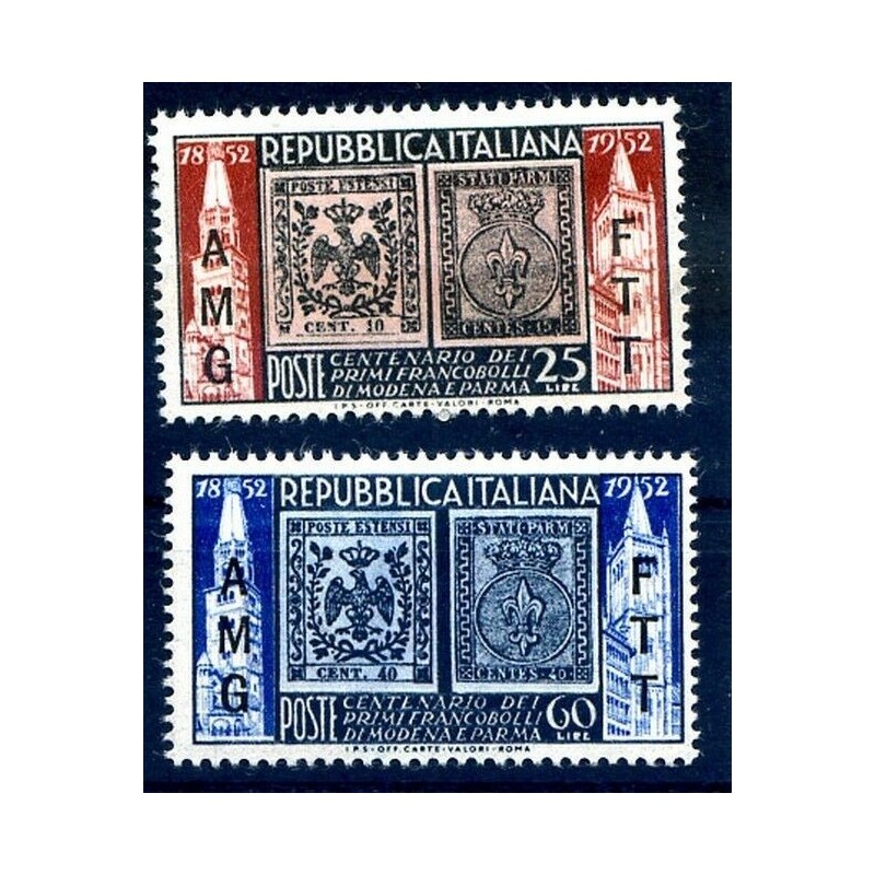 TRIESTE A - 1952 MODENA E PARMA SERIE NUOVA **