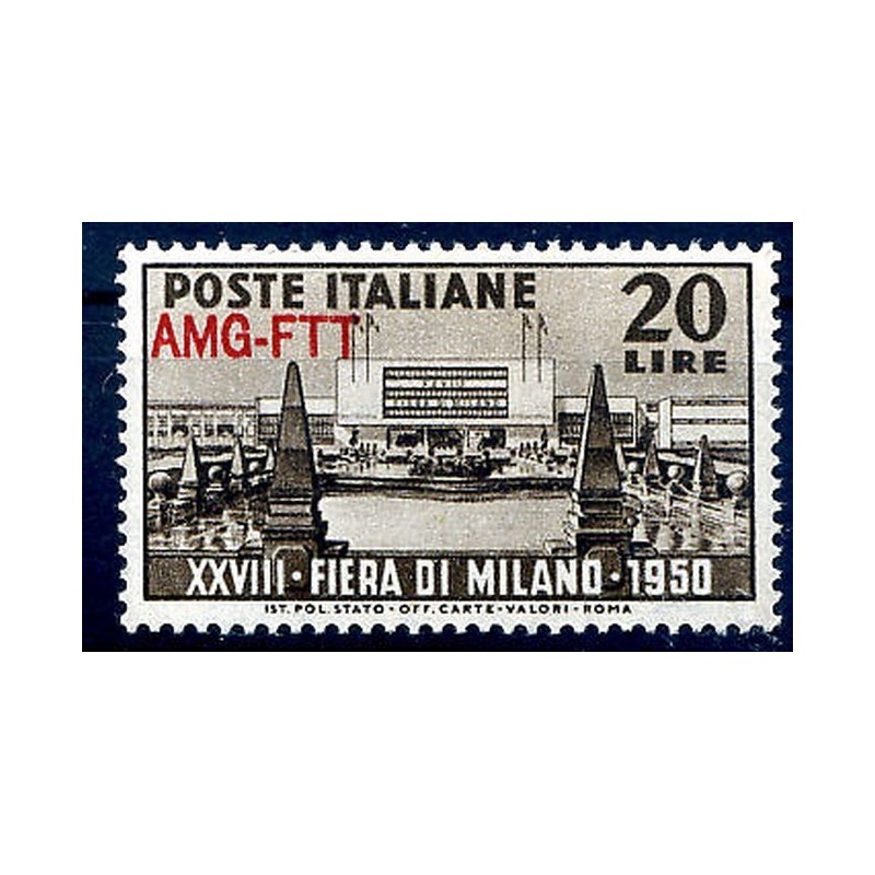 TRIESTE  A - 1950  FIERA DI MILANO   NUOVO  **