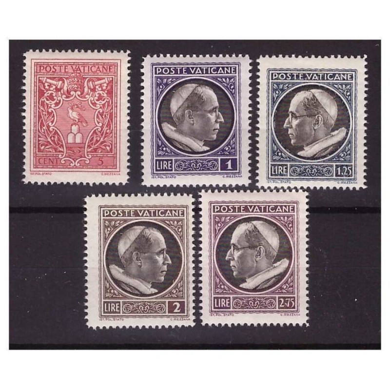VATICANO 1940 - MEDAGLIONCINI SERIE NUOVA   **  MNH