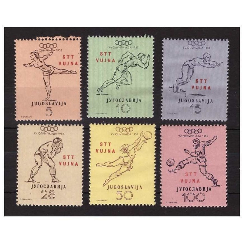 TRIESTE B - 1952  OLIMPIADI DI HELSINKY SERIE  NUOVA **