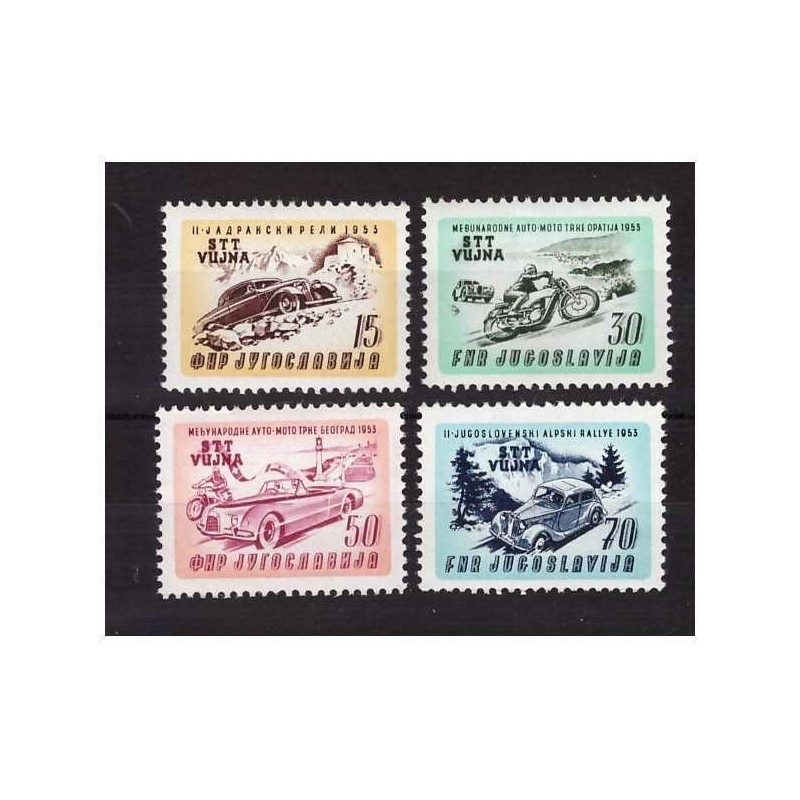 TRIESTE B - 1951  AUTOMOBILISMO SERIE  NUOVA **