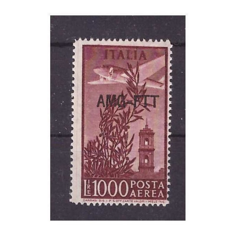 CAMPIDOGLIO POSTA AEREA 1952 - LIRE 1000 RUOTA 145A NUOVO **