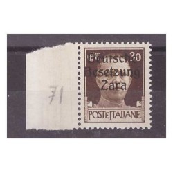 ZARA 1943 - 30 CENTESIMI - PRIMO TIPO NUOVO **