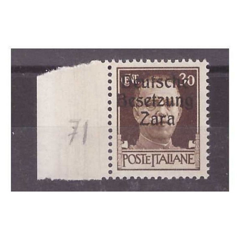 ZARA 1943 - 30 CENTESIMI - PRIMO TIPO NUOVO **