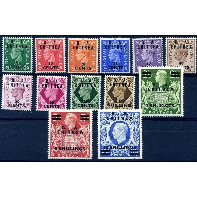 B. A. ERITREA 1950 - SERIE COMPLETA NUOVA **