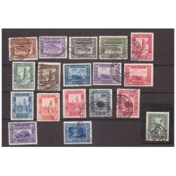 SOMALIA 1935/8 - PITTORICA SERIE USATA DENT 14