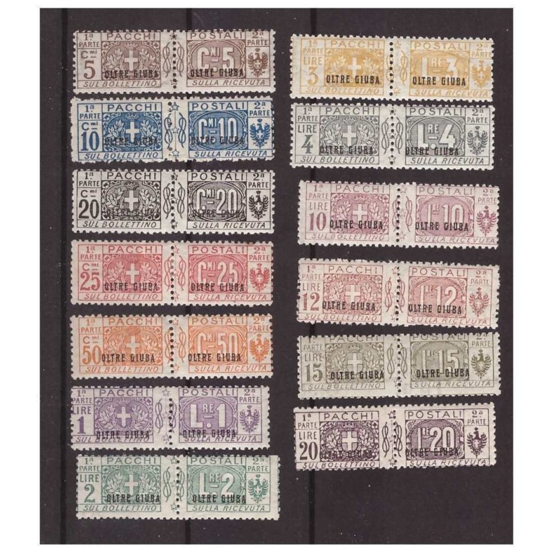 OLTRE GIUBA - 1925  PACCHI  POSTALI   SERIE NUOVA *  MH