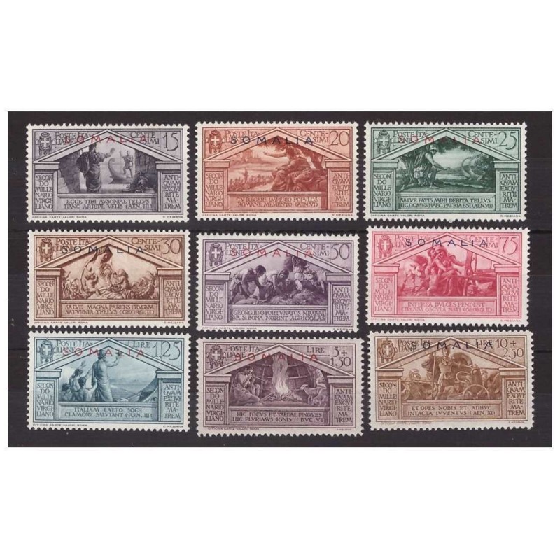 SOMALIA 1930  -  VIRGILIO  SERIE NUOVA ** MNH