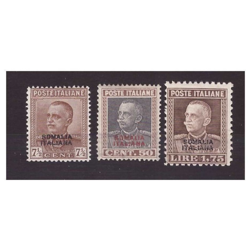 SOMALIA 1928  -   SOPRASTAMPATI   SERIE NUOVA ** MNH