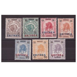 ERITREA   1924  -  LEONE ED ELEFANTE    SERIE   NUOVA  **   MNH