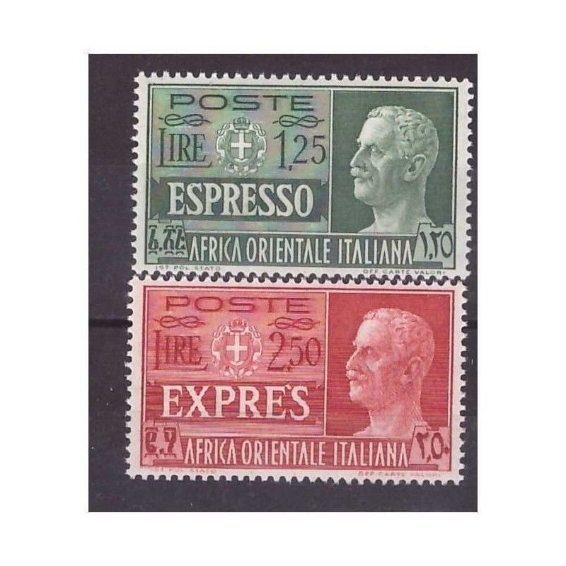 AOI - 1938  SOGGETTI VARI -  ESPRESSI   SERIE    NUOVA  **  MNH