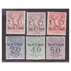 SAN MARINO 1924 - SEGNATASSE PER VAGLIA  SERIE  NUOVA  **  MNH